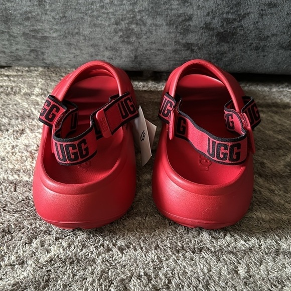 NWT UGG Sport Yeah Men’s Slides EVA Water Resistant Red 11 - Picture 4 of 5